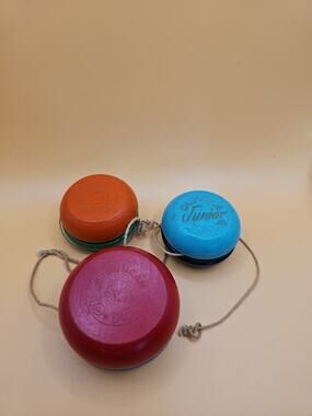 Vintage Wood Yo-Yo Lot Duncan Beginners Junior Lot Of 3